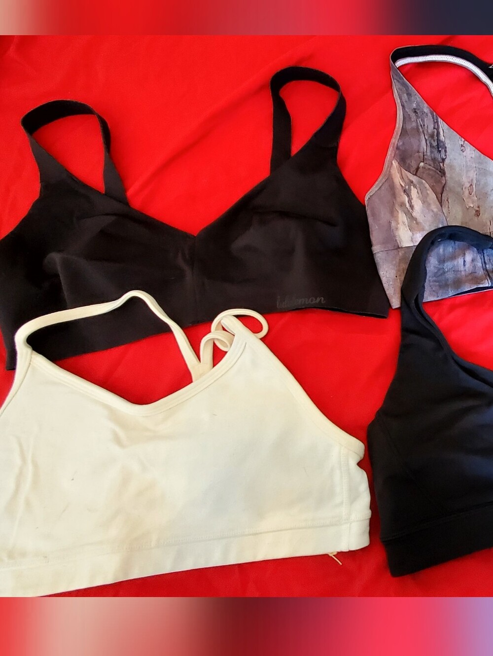 lululemon athletica Black & White Women's Sports Bra Set